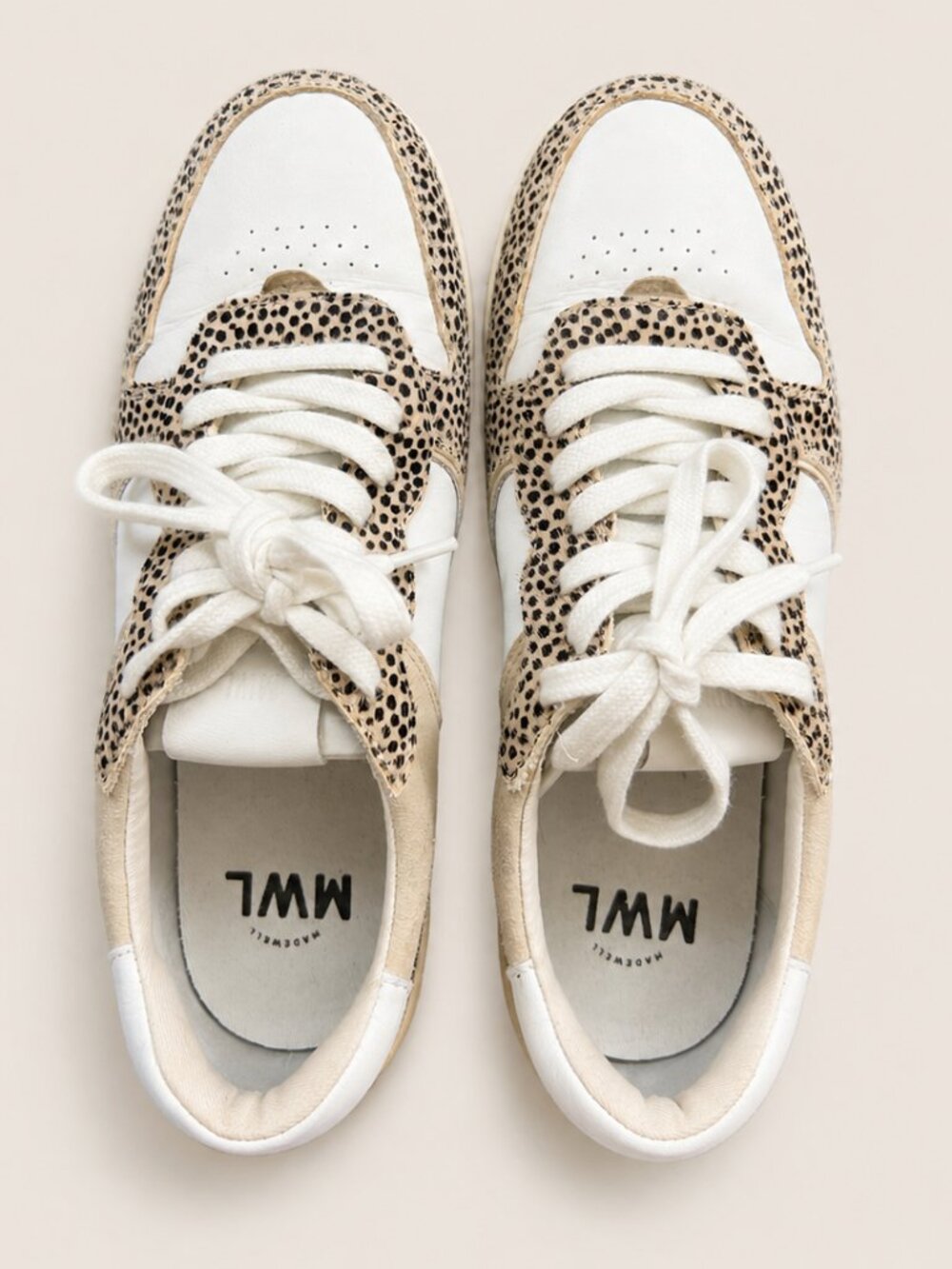 Madewell Court Sneakers Spotted Calf Hair
